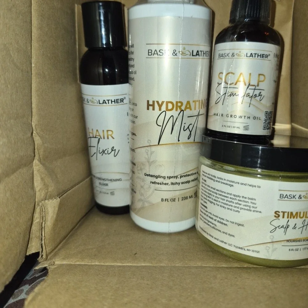 Bask N Lather Moisture Haircare Bundle Nwt